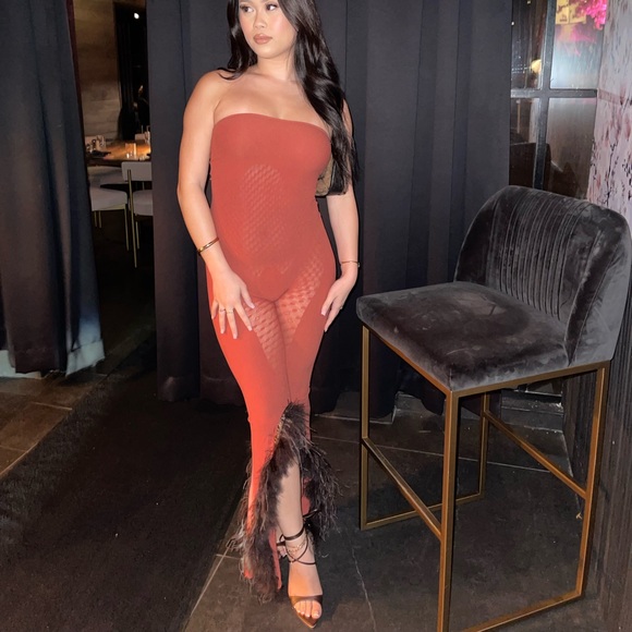 Poster girl feather jumpsuit - Picture 1 of 1